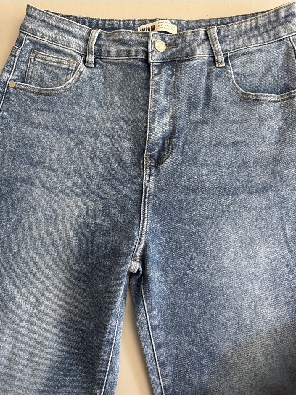 Men's Light Blue Denim Jeans - Classic Straight Fit